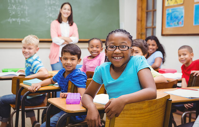 Kinderen in klaslokaal